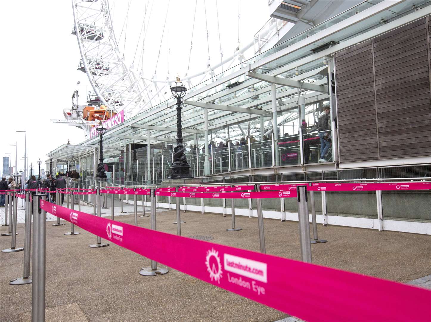 Queue lanes at the London Eye (Rick Findler/PA)