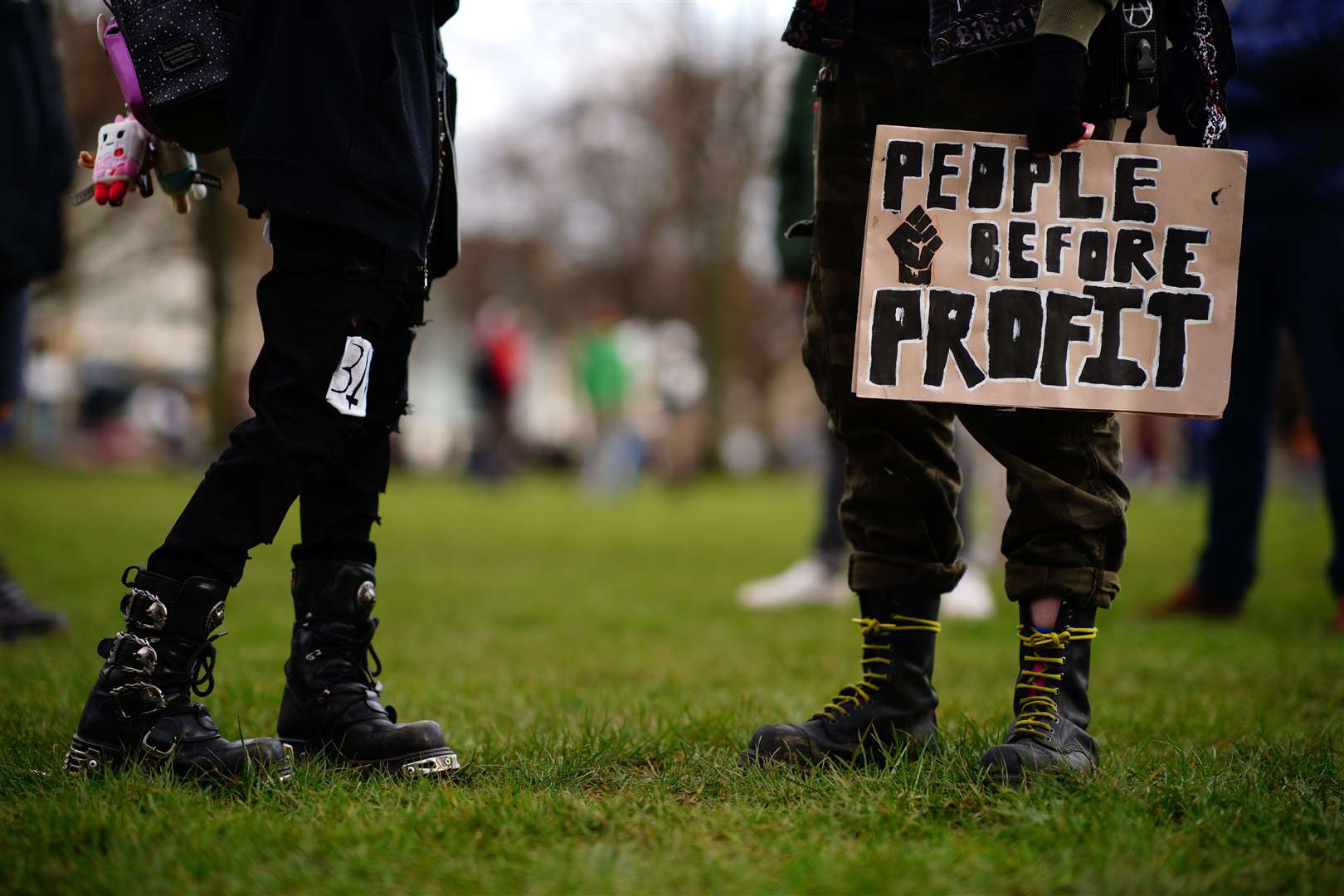 A protest was held in Bristol (Ben Birchall/PA)