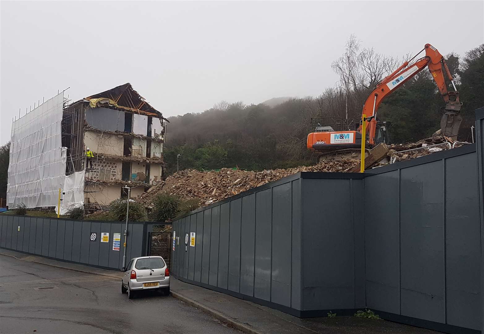 The flats in Pilgrim Spring were demolished in 2018