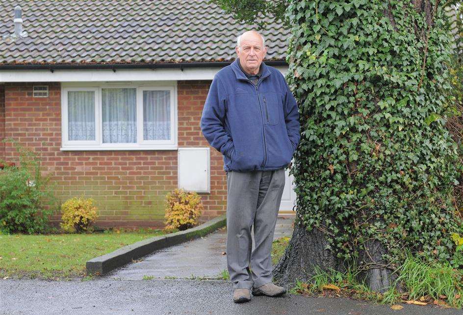 Don Diffey outside his home in Oak Lane, Upchurch