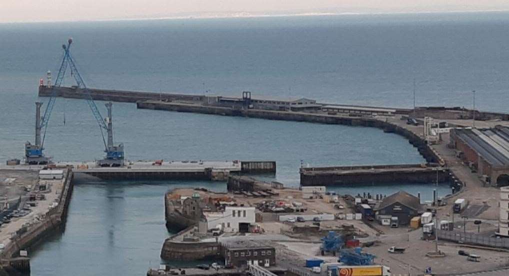 Admiralty Pier, which extends from Dover Cruise Terminal.