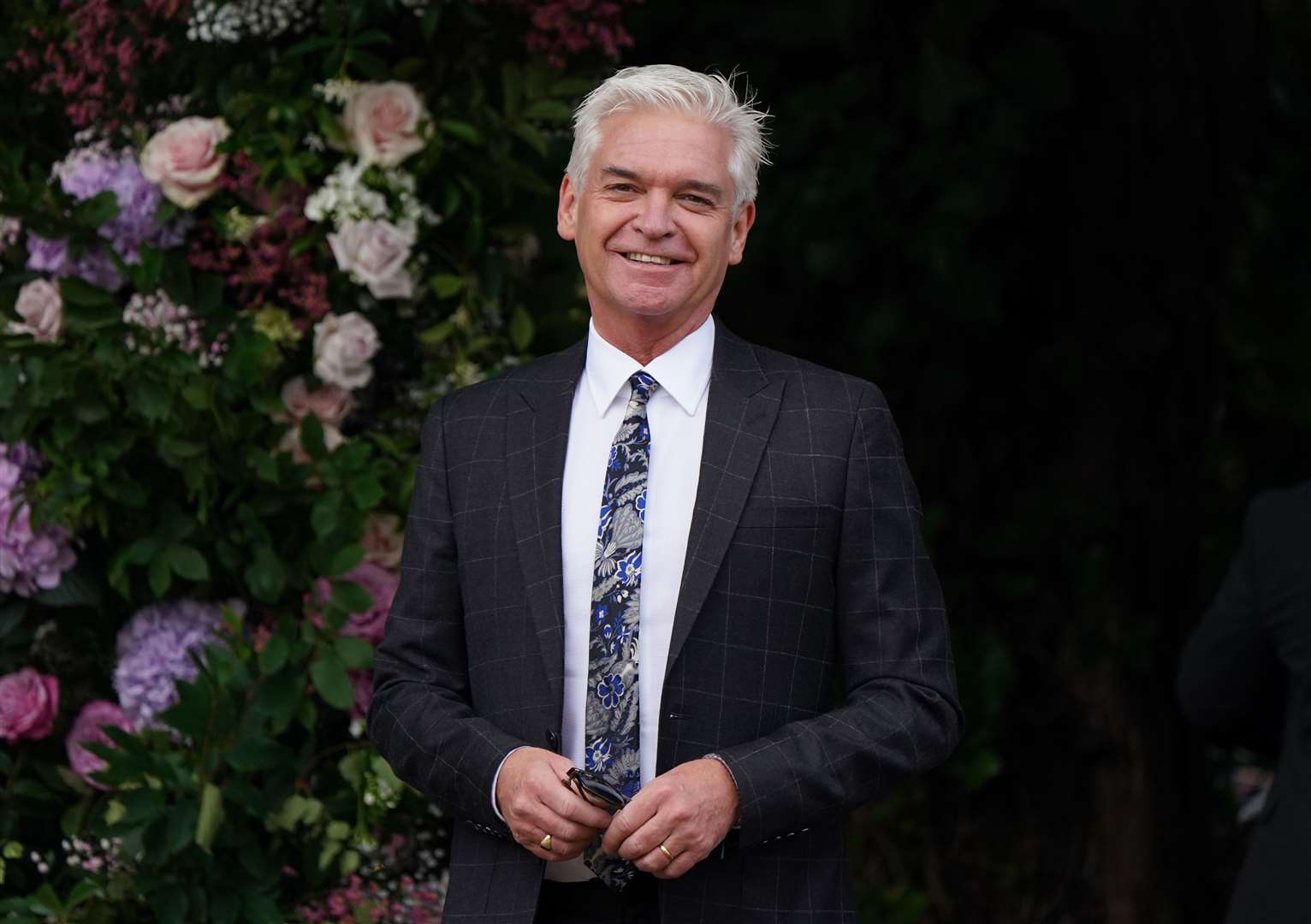 Phillip Schofield arriving for the ceremony (Andrew Matthews/PA)