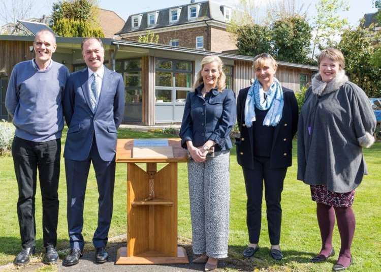 The Countess of Wessex met the Crossways management team in 2017 and chatted to residents. Picture: David Bartholemew