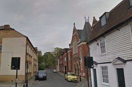 The woman was involved in the collision in Crow Lane, Rochester, this morning. Picture: Google