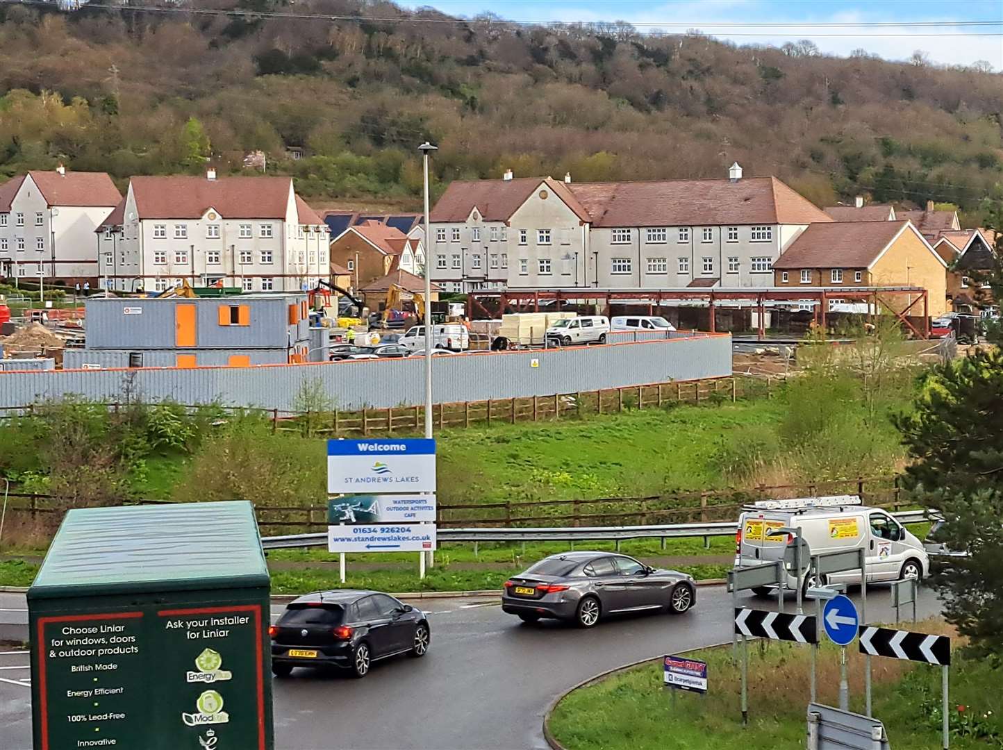 Work on the site at St Andrews Park, Halling where a new Tesco and care home is opening