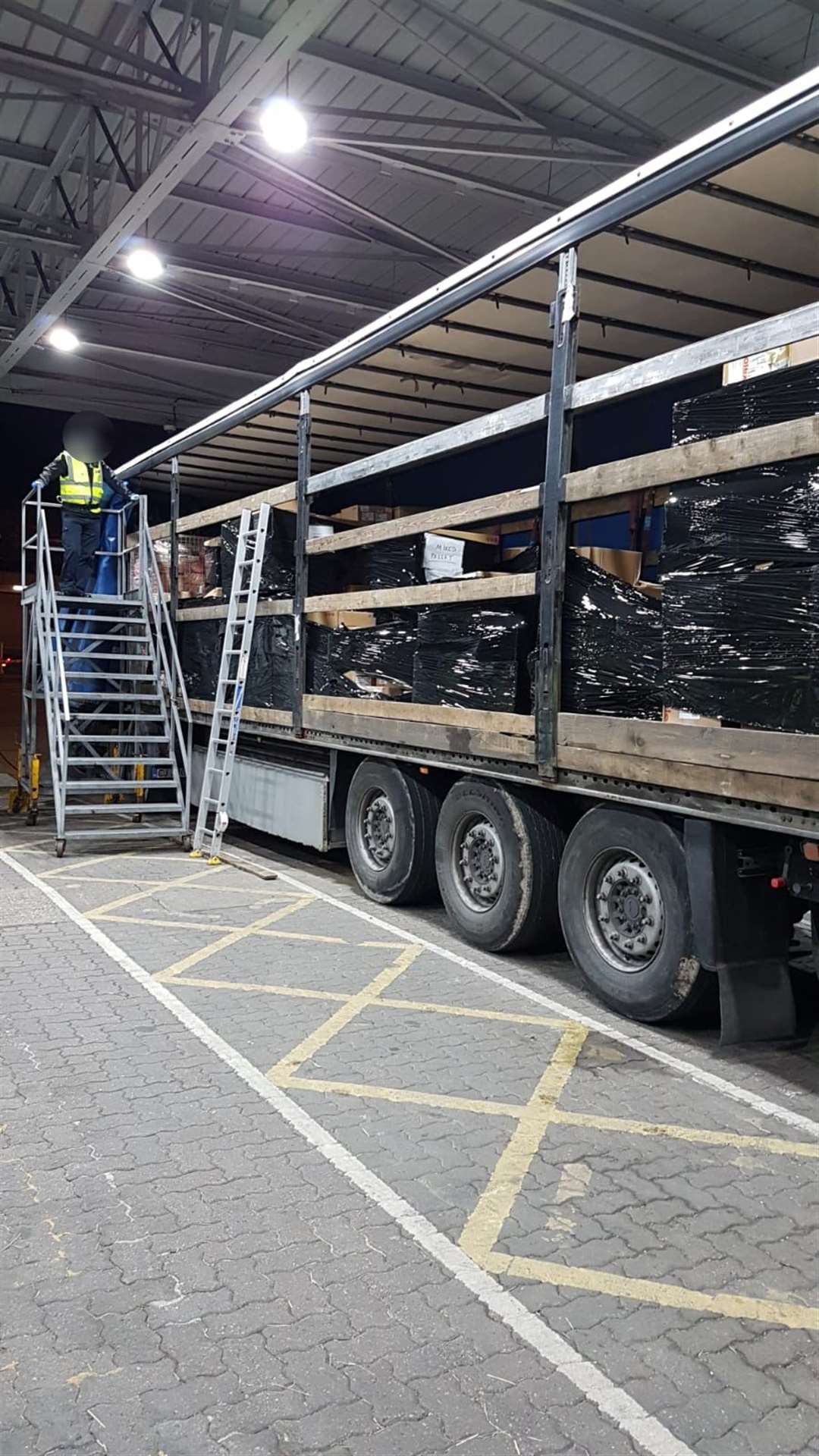 The lorry stopped by authorities in Dover. Picture: National Crime Agency