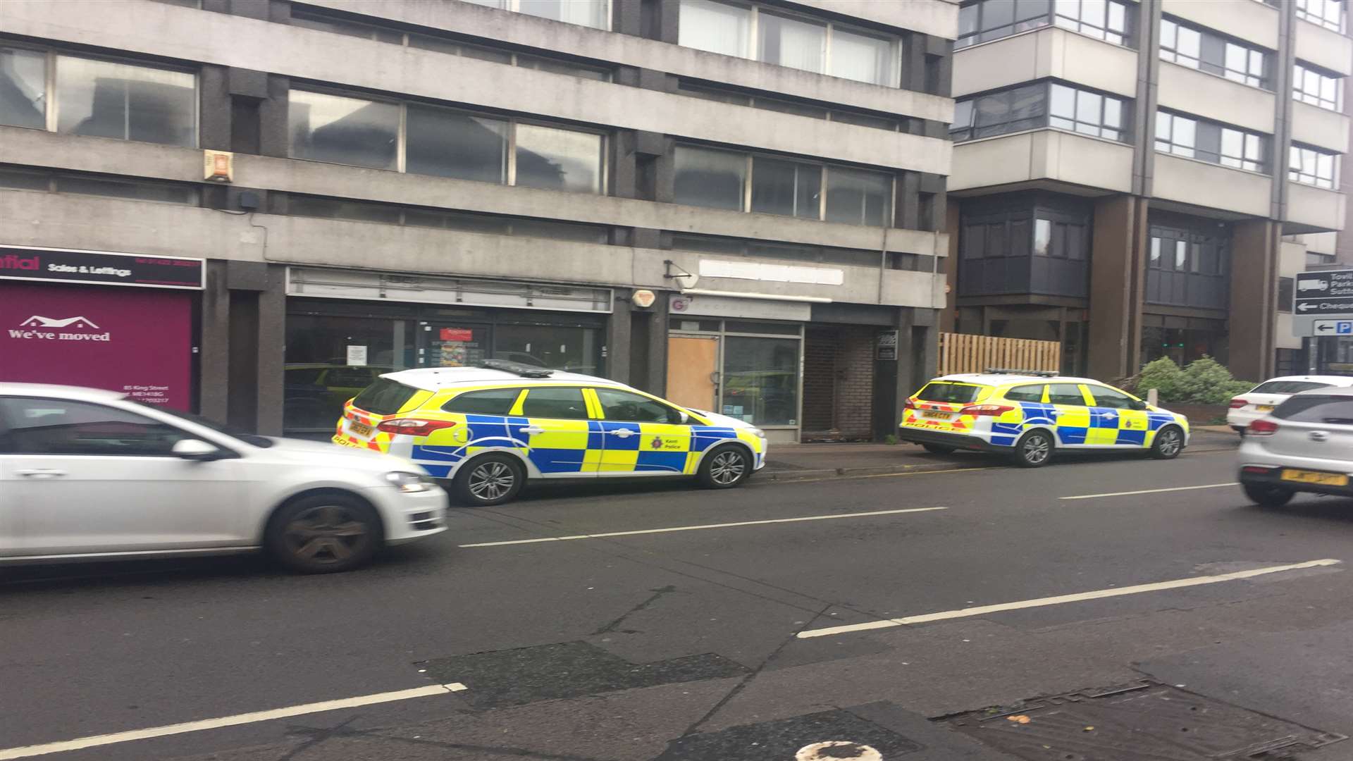 Police at the scene in Lower Stone Street