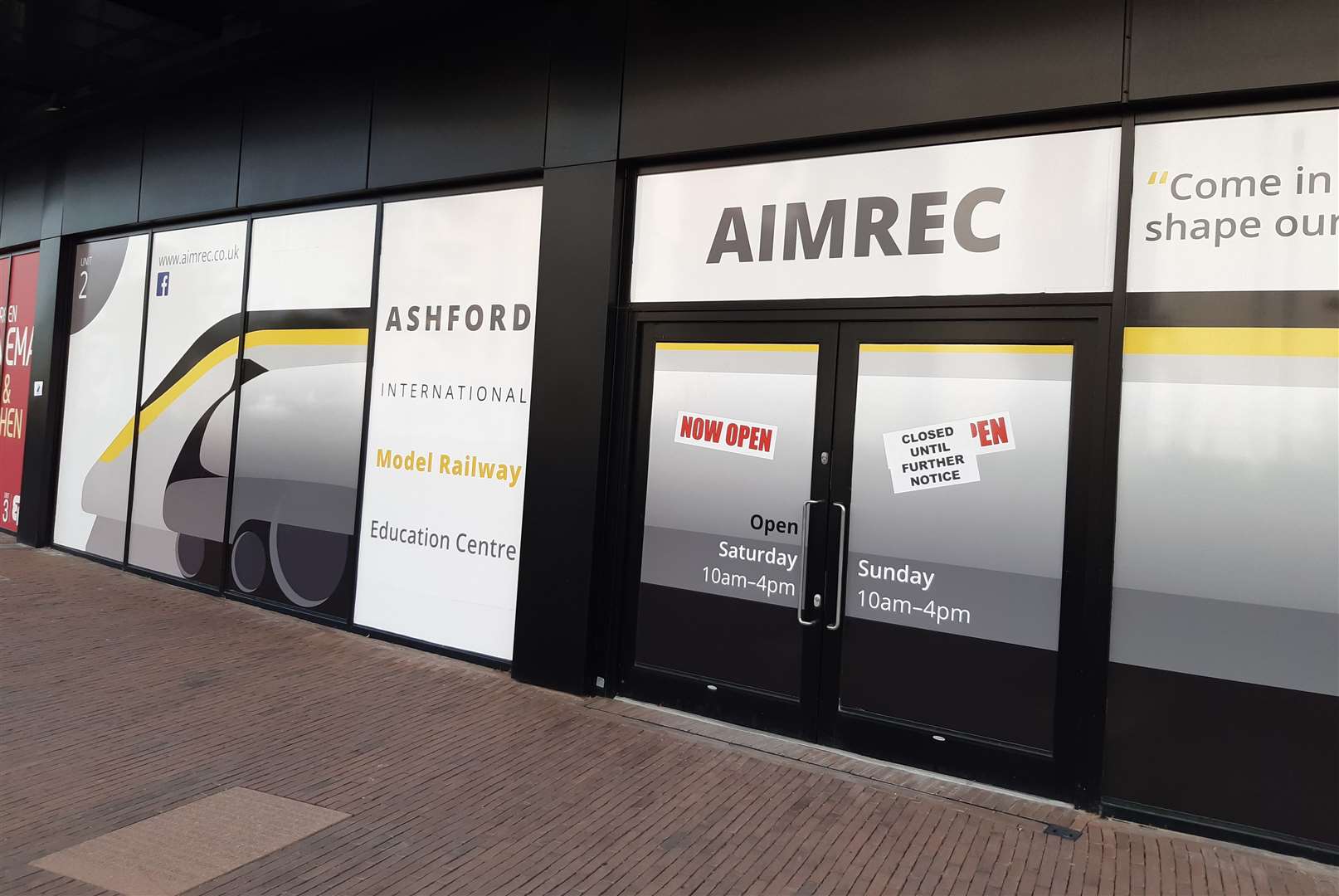 AIMREC will not reopen at Elwick Place