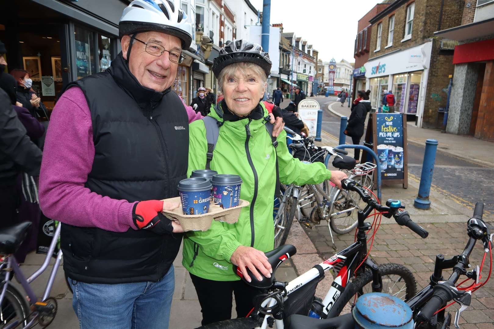 Ian and Lynn Wheatley, both 73 and from Rainham, on a day out to Sheerness