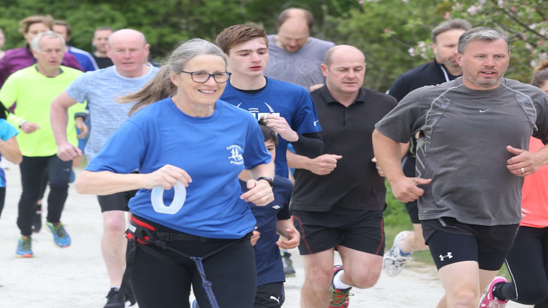 Runners at a parkrun at Milton Creek in Sittingbourne