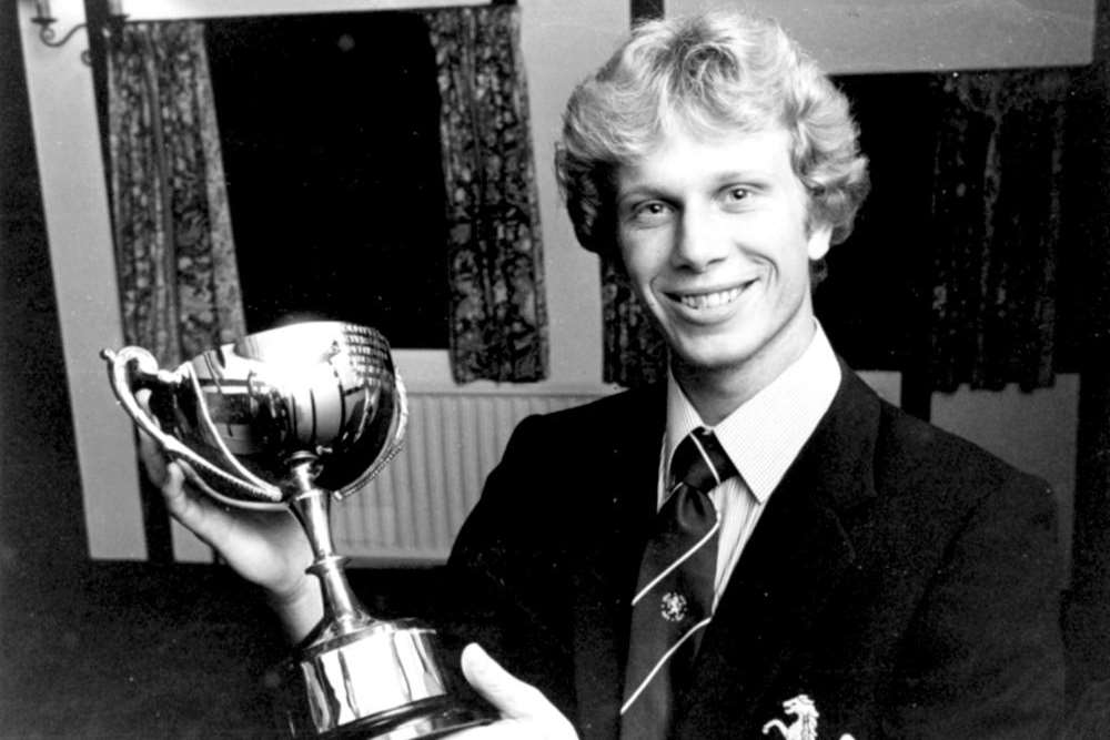 Graham Dilley in 1980 playing for Kent County Cricket Club