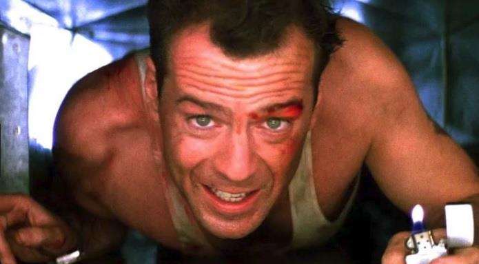 Bruce Willis in Die Hard