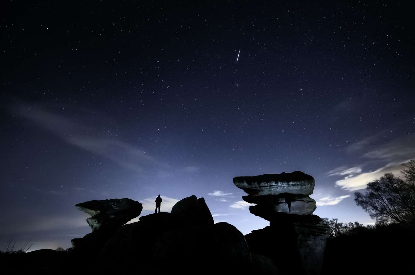 The meteors will be visible to the naked eye (Danny Lawson/PA)