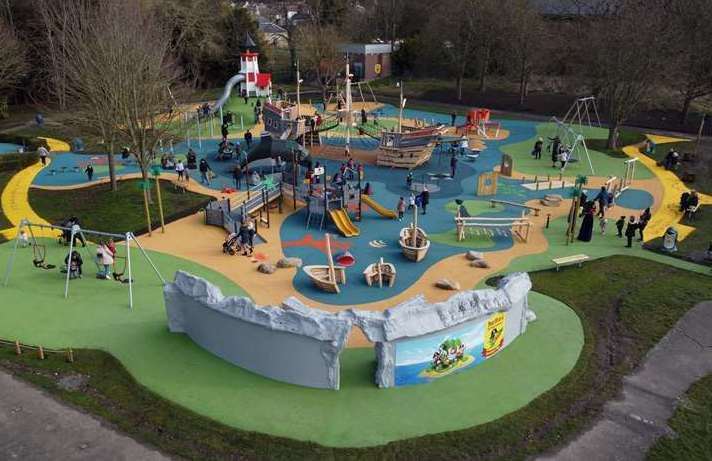 Buccaneer Bay opened in Central Park, Dartford last March. Photo credit: Dartford Borough Council