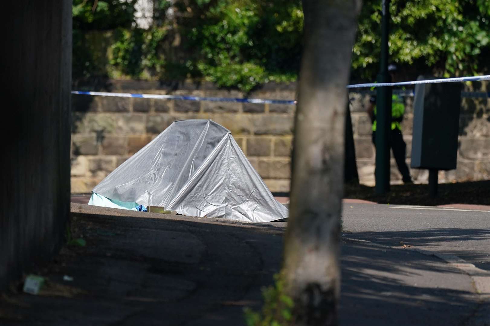 The scene in Magdala Road, Nottingham (Jacob King/PA)