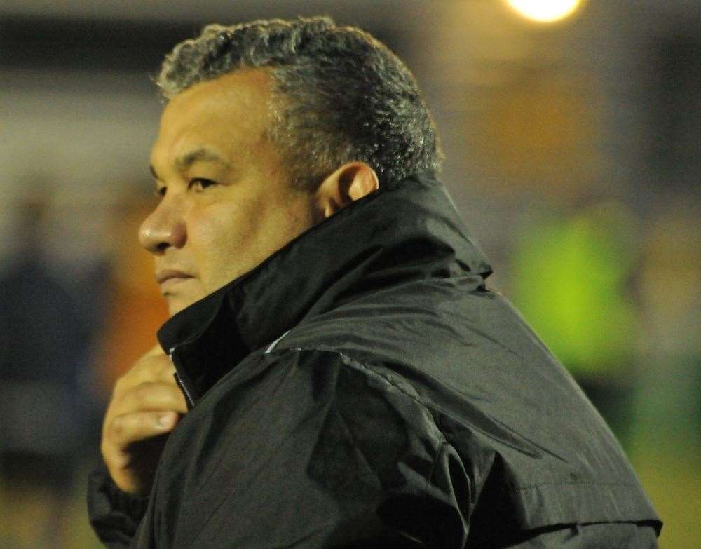 Maidstone United manager Hakan Hayrettin Picture: Steve Terrell