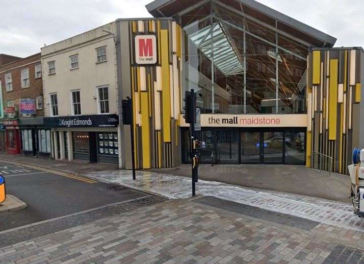 A 79-year-old man died after being struck by a car near the Mall, Maidstone. Picture: Google Maps