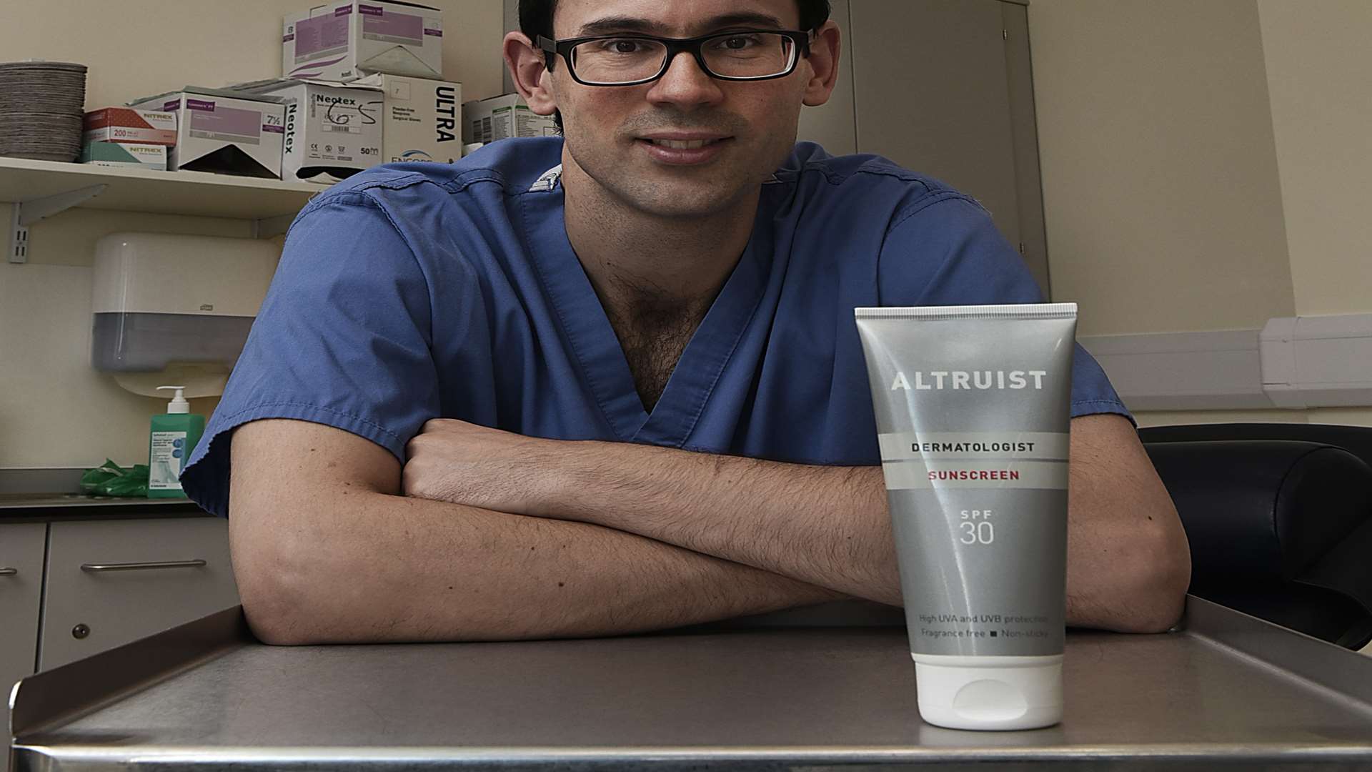 Dr Andrew Birnie, the skincare specialist behind Altruist. Picture: Mary Turner