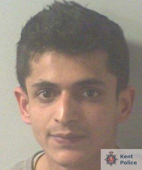 Malek Zafar is wanted in connection with a sexual offence in the Tonbridge area in 2018. He has been on the run for four years and 11 months. Picture: Kent Police