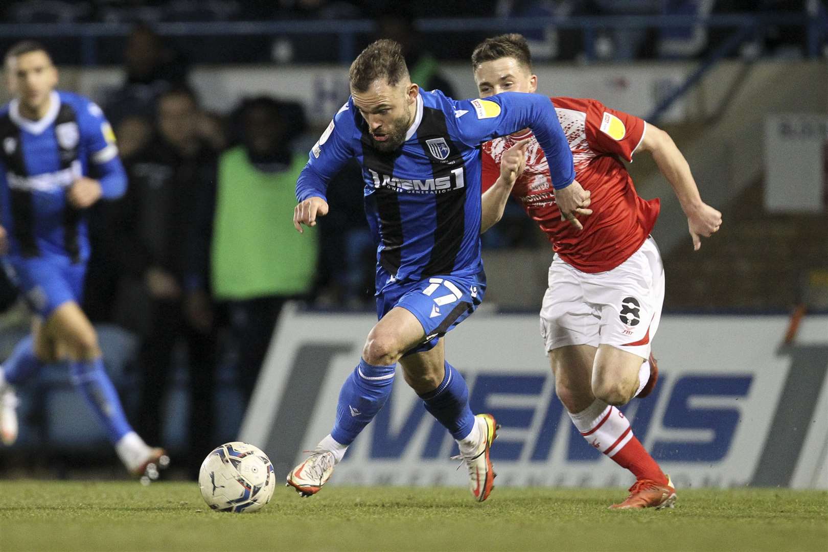Danny Lloyd is injured and out of contract at Gillingham this summer Picture: KPI
