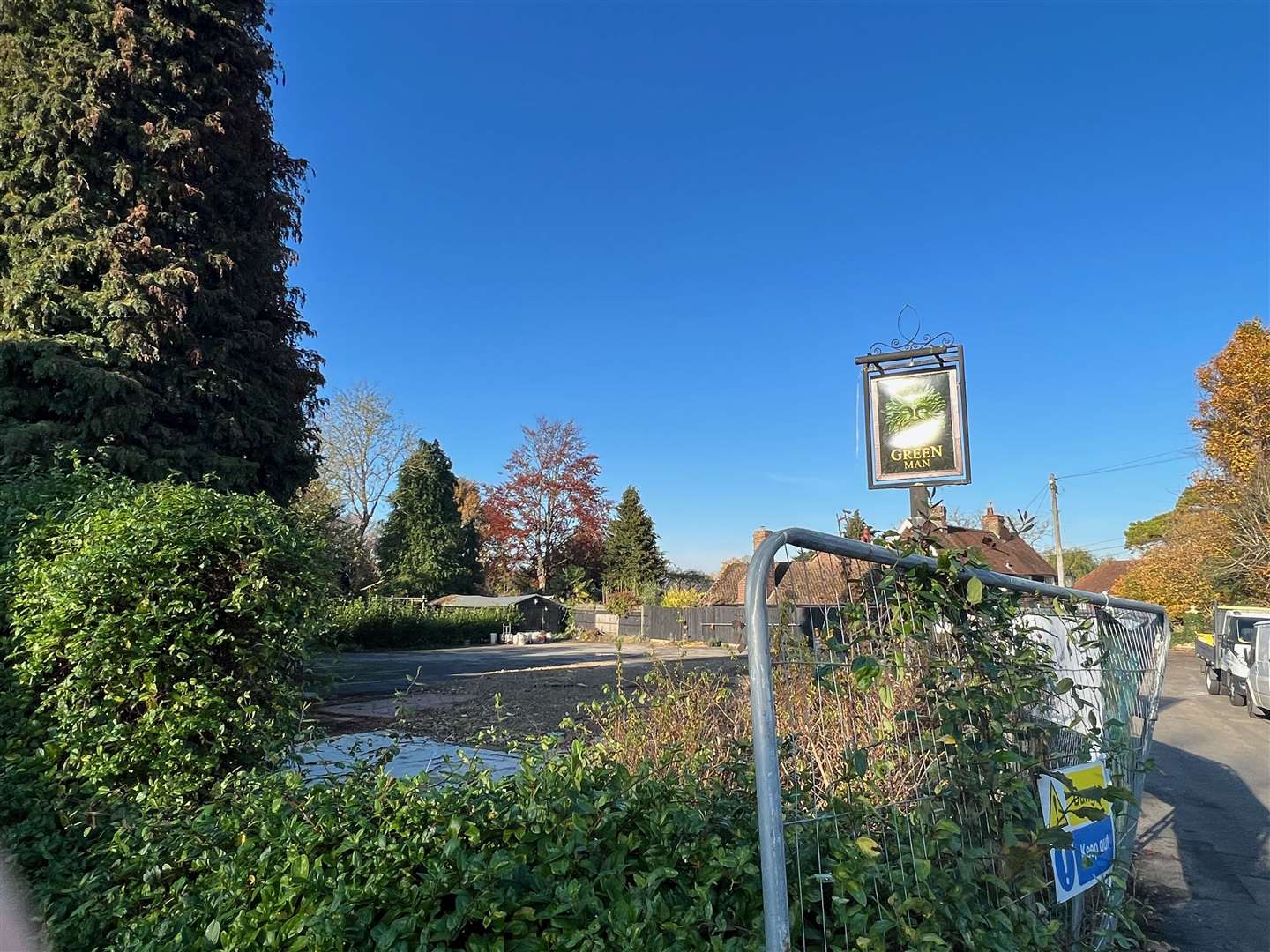 A sale has been agrred for site of the former Green Man pub in Hodsoll Street it is understood. Photo: Katie May Nelson