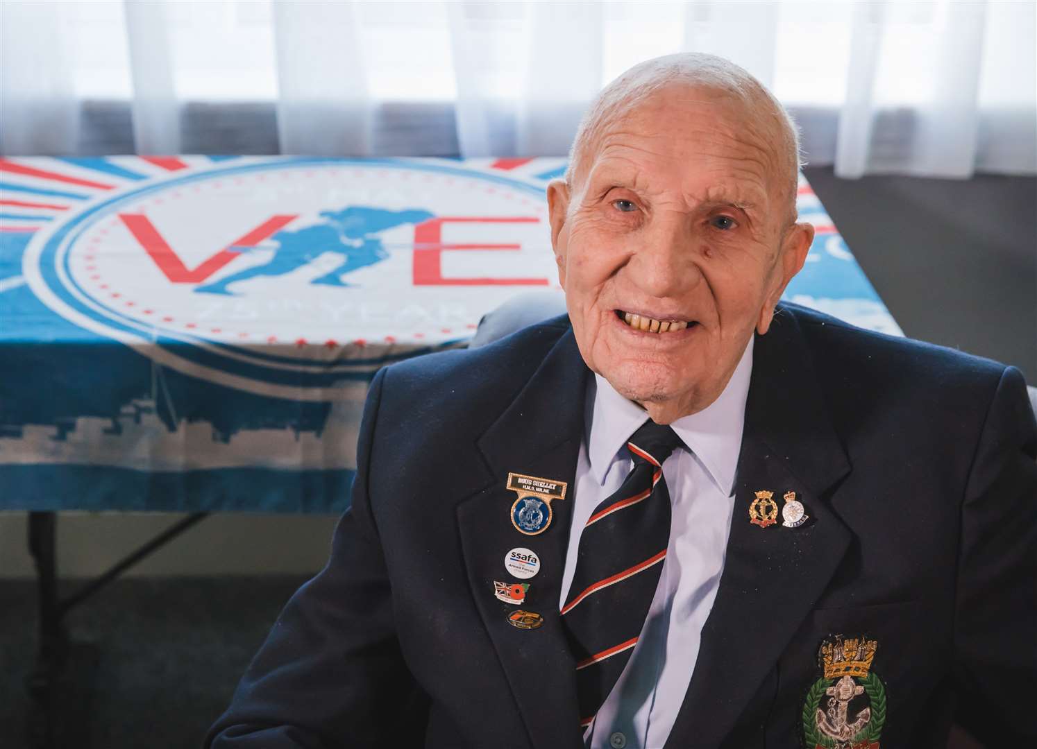 Dougie Shelley, 94, joined the Royal Navy aged 17 (SSAFA/PA)