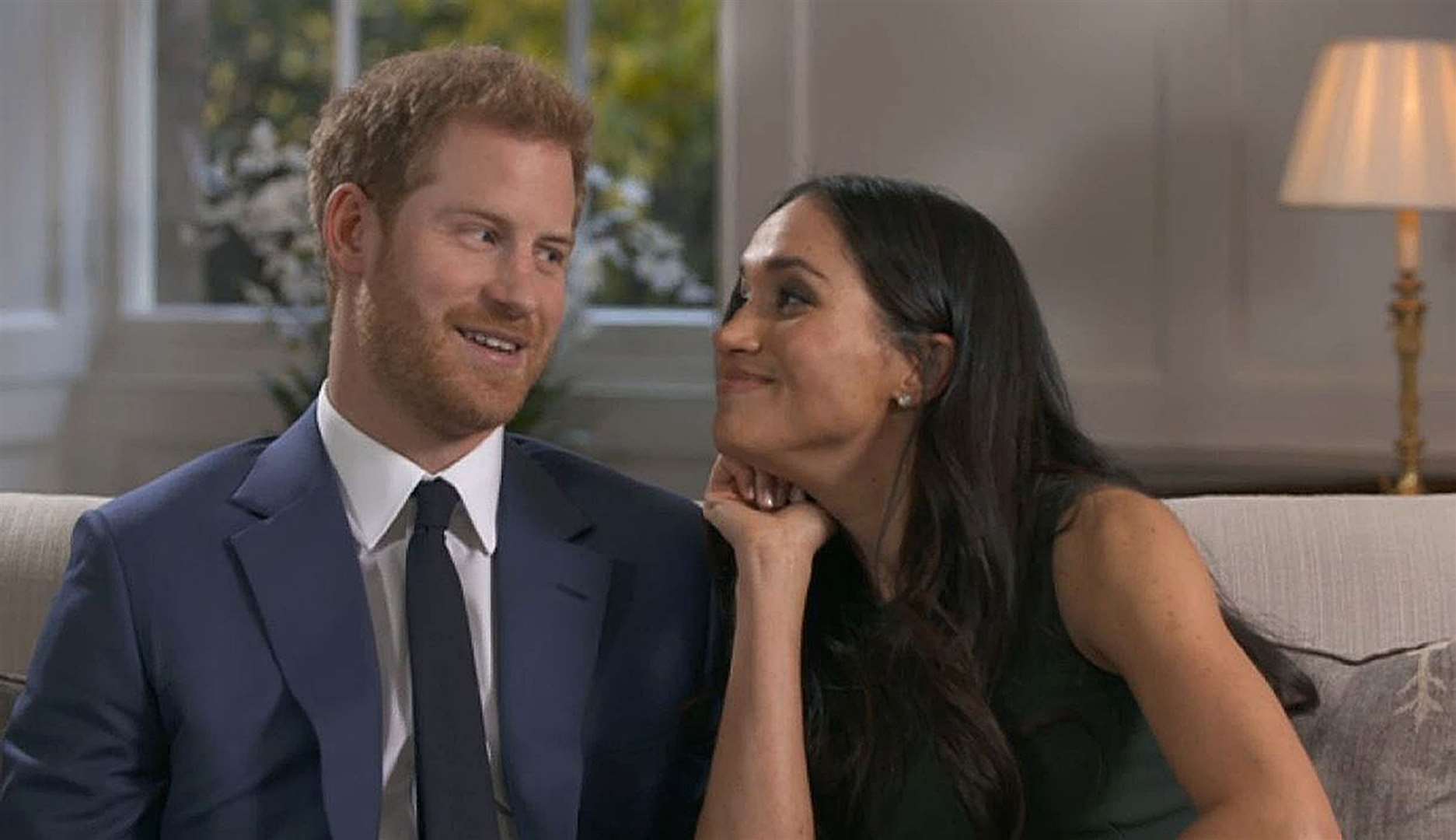 The couple’s engagement interview with the BBC (BBC/PA)