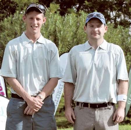 Sam Gibbons, left, and Ben Capper were second in Jamaica