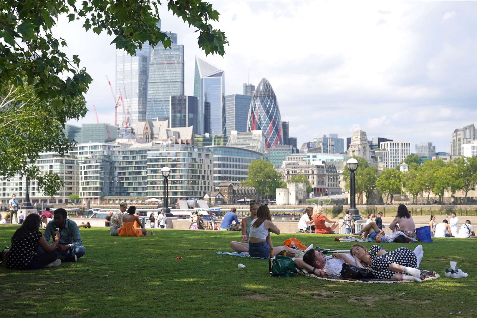 Temperatures are expected to stay in the mid-twenties across large parts of the country on Thursday (Yui Mok/PA)