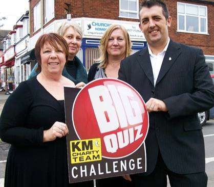 Staff from Churchfield Homecare Services, sponsors of the KM Big Quiz in Canterbury, from left, Carole Vincent, Angela Flawn, Karen Ives and Andy Page.