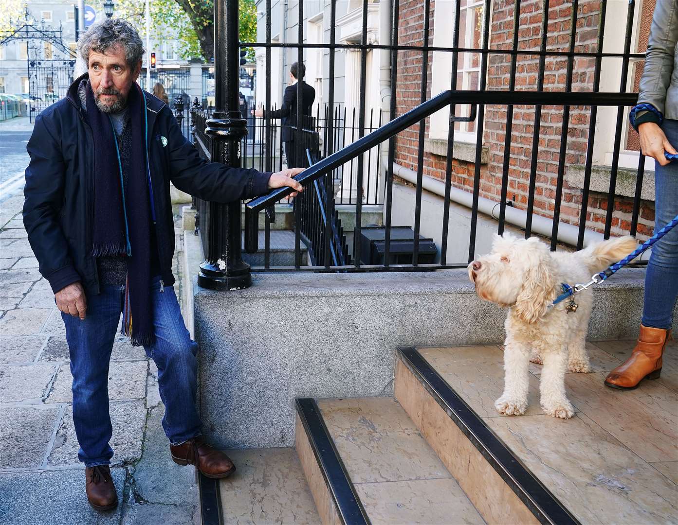 Charlie Bird and his beloved dog Tiger (PA)