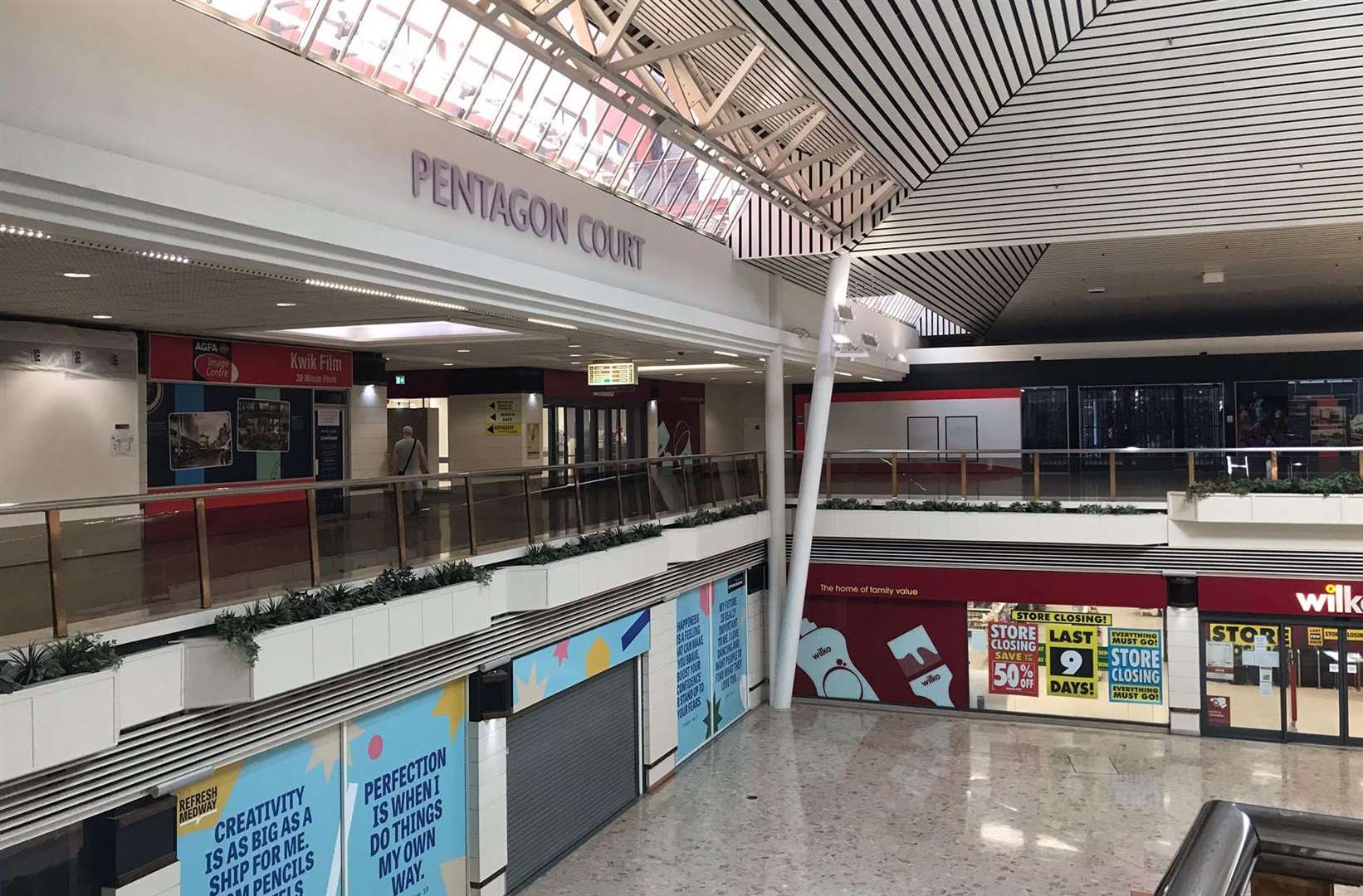 The first floor of the Pentagon which is expected to be converted into a healthy living centre