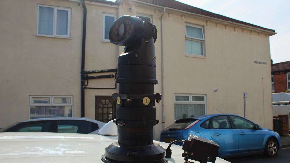 Cameras automatically check the number plates of parked vehicles (Jackson Davies/Portsmouth City Council/PA)