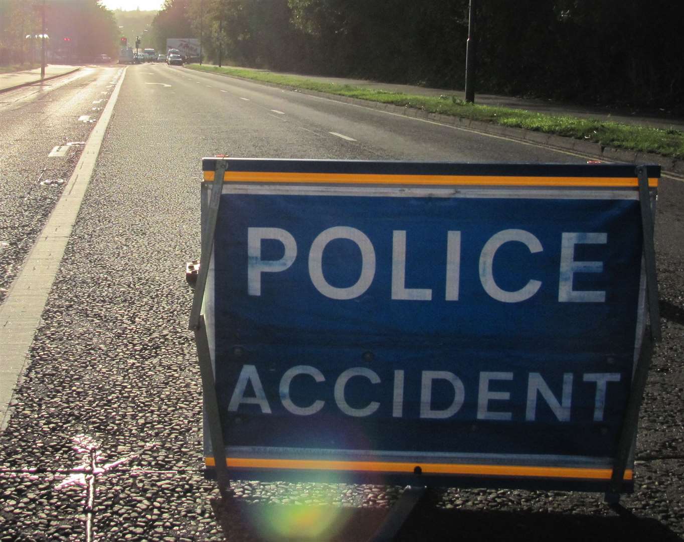 Debris has been left scattered across the road. Stock pic.