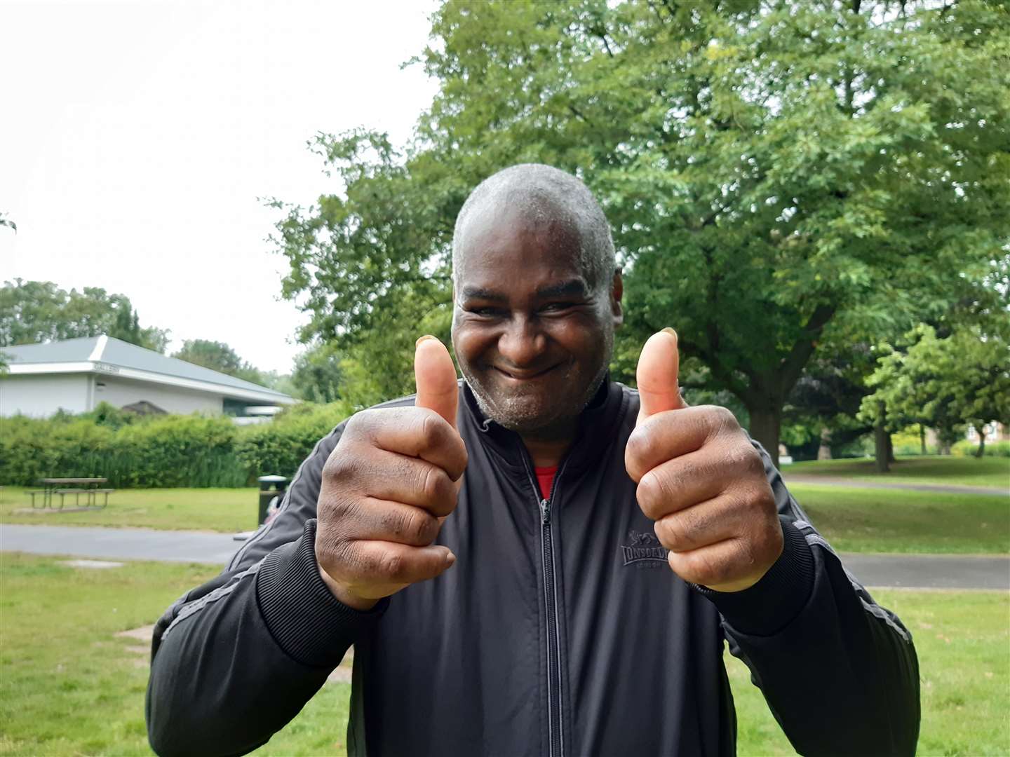 Paul Williams was cheered on at the Parkrun (PA)