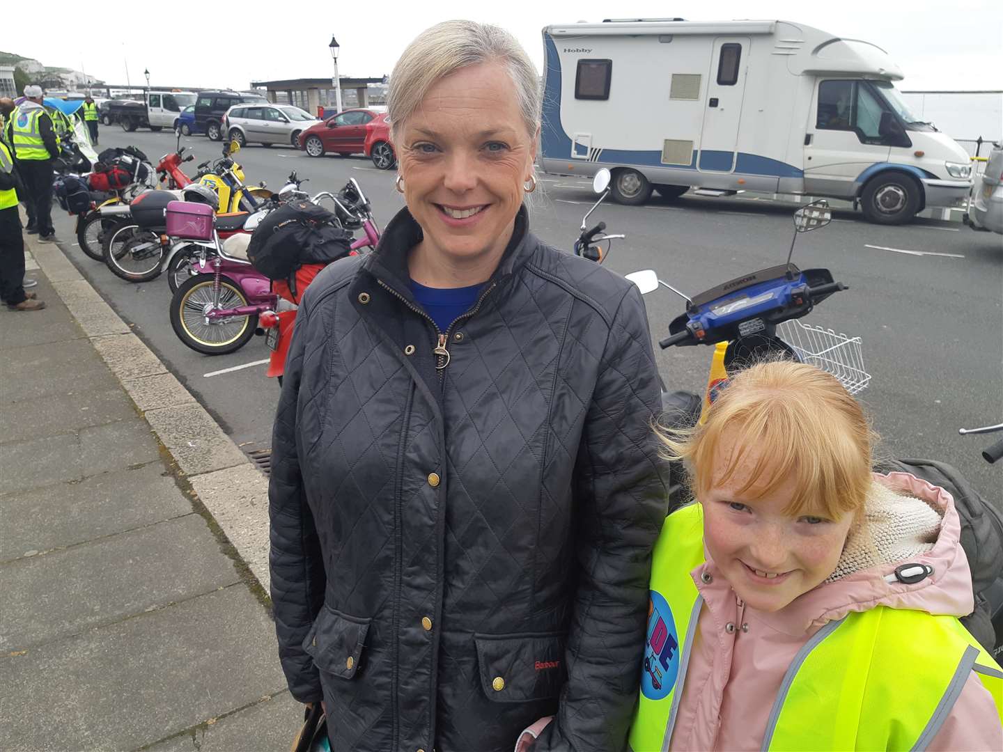 Rhiann Lamoon and daughter Harriet Gibbs, nine