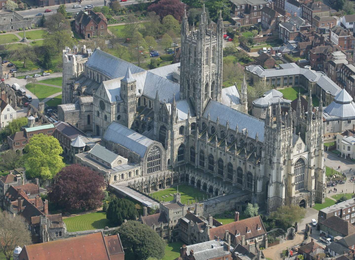 An aerial view Cathedral