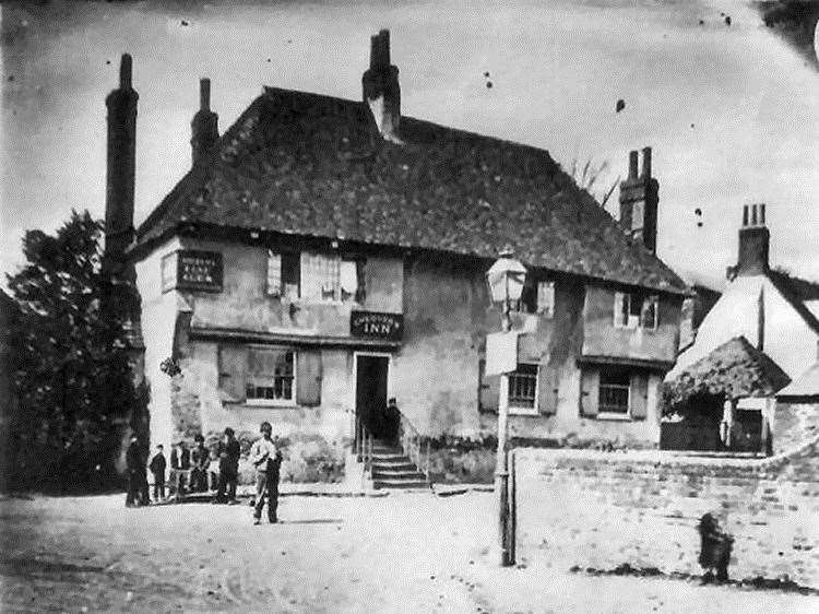 The pub pictured circa 1875 when the business was supplied by Rigden's Faversham Brewery. Picture: Dover Kent Archives