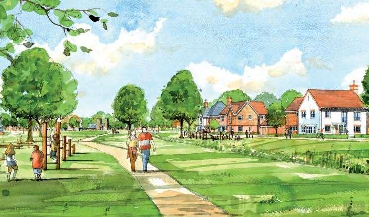 An artist impression of how the scheme will look