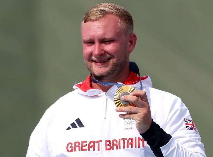 Nathan Hales from Chatham took gold in the shooting final on Tuesday Picture: @TeamGB