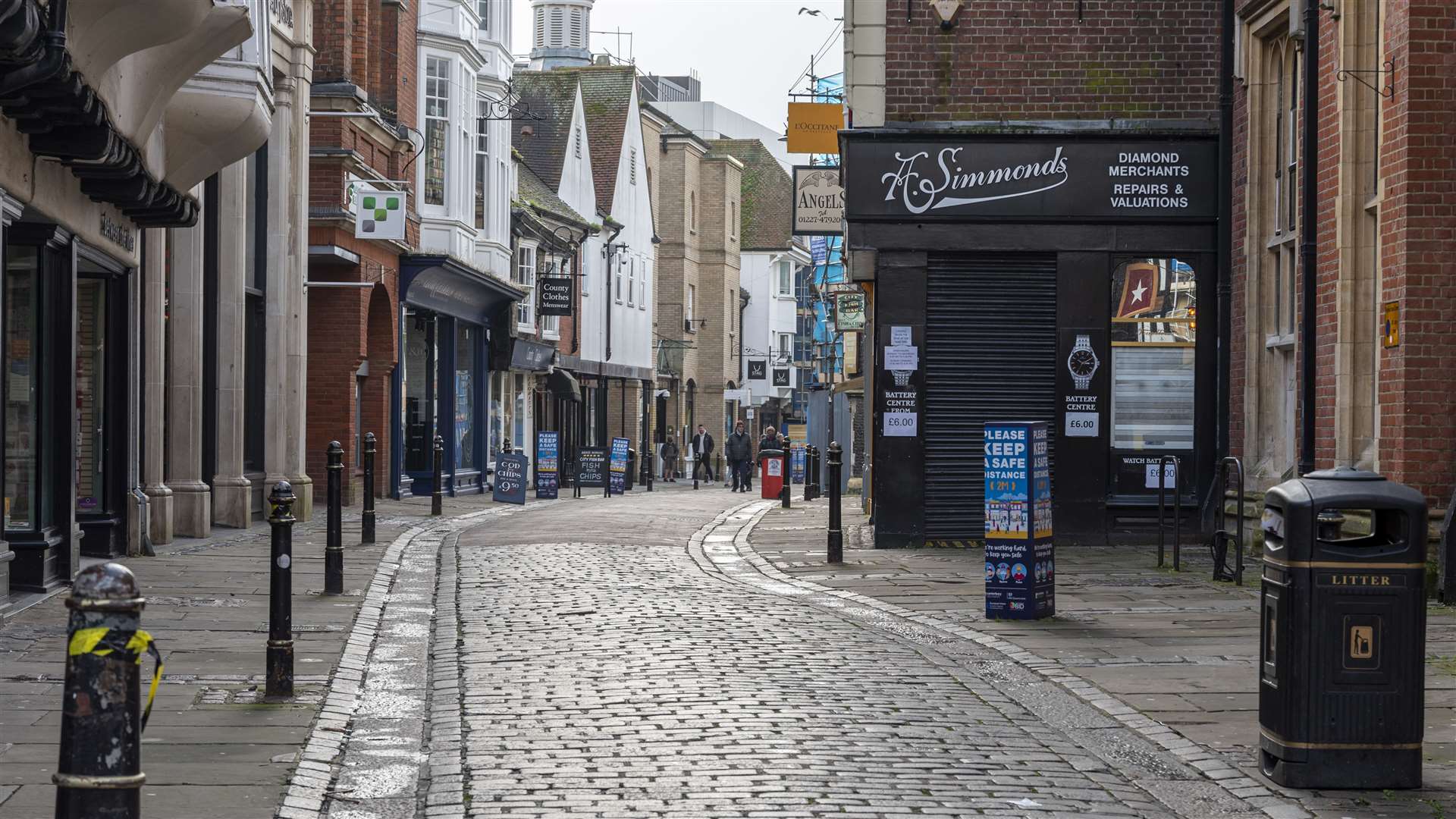 A nearly empty St Margaret's Street. Picture: Jo Court