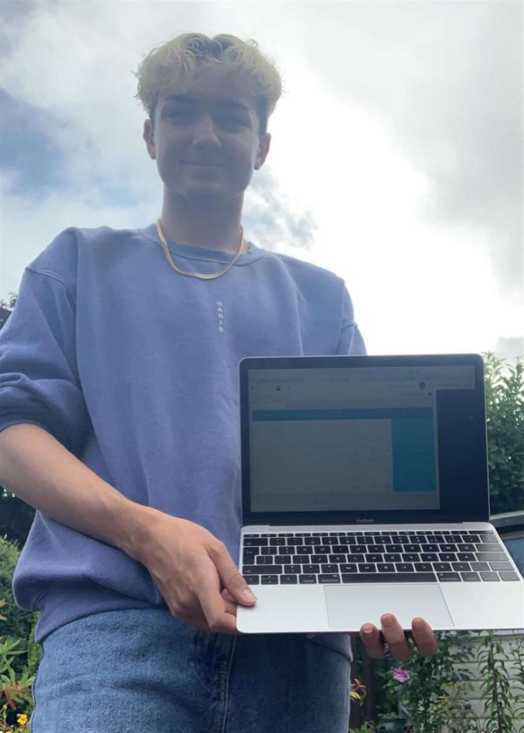 Westlands pupil Owen Halse discovered his GCSE results online at home. He was one of the Sittingbourne school's top performers with four nine grades. He said: "I'm delighted with my results."