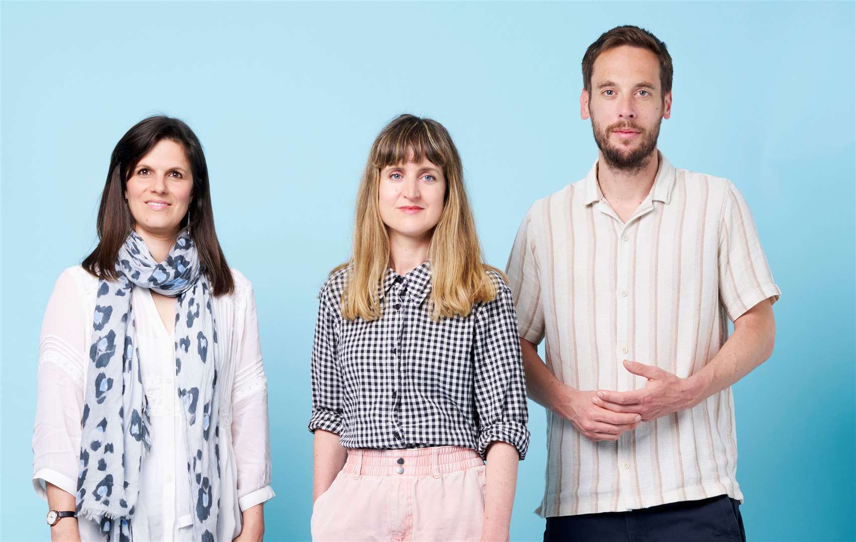 Clare Fernyhough, Daisy Greenwell and Daisy's husband Joe Ryrie who launched the campaign Smartphone Free Childhood in February. Image: Smartphone Free Childhood