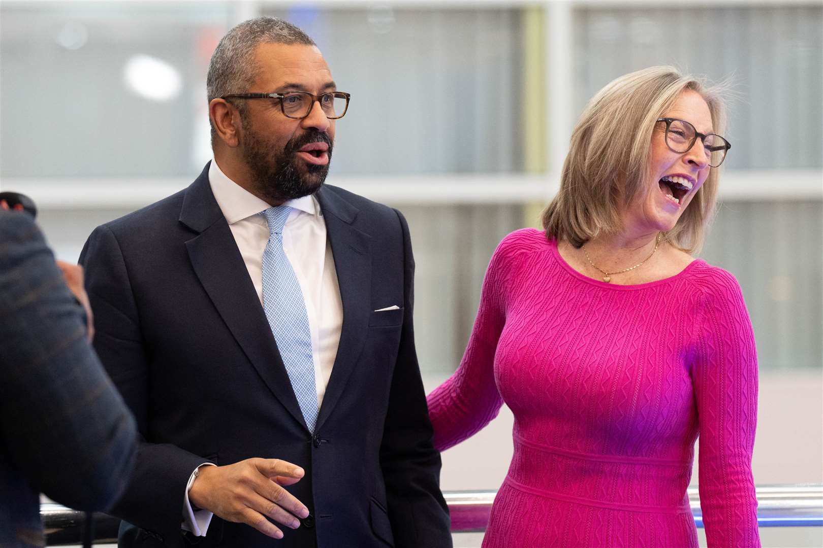 James Cleverly with his wife Susie (Stefan Rousseau/PA)