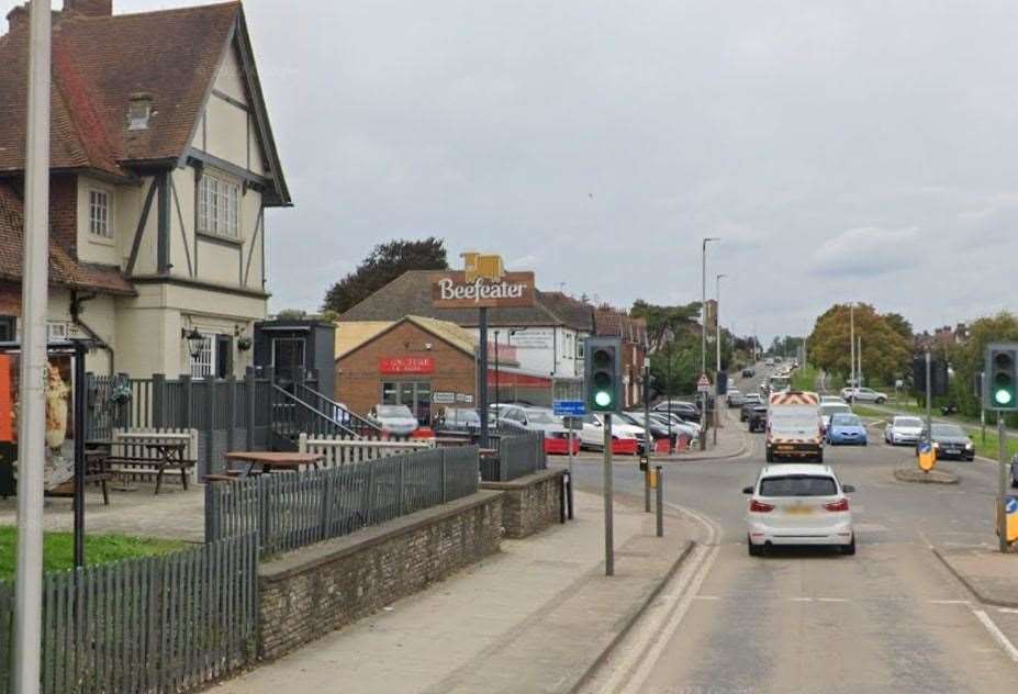 Emergency services were called to a medical incident in Rainham High Street, near Manor Farm Beefeater restaurant. Picture: Google