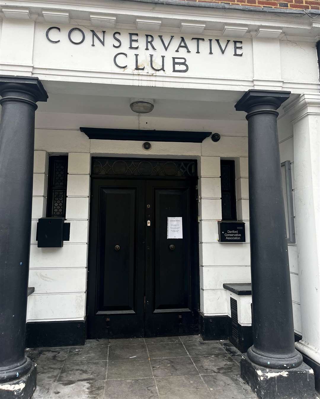 The Conservative Club in Spital Street, Dartford has closed