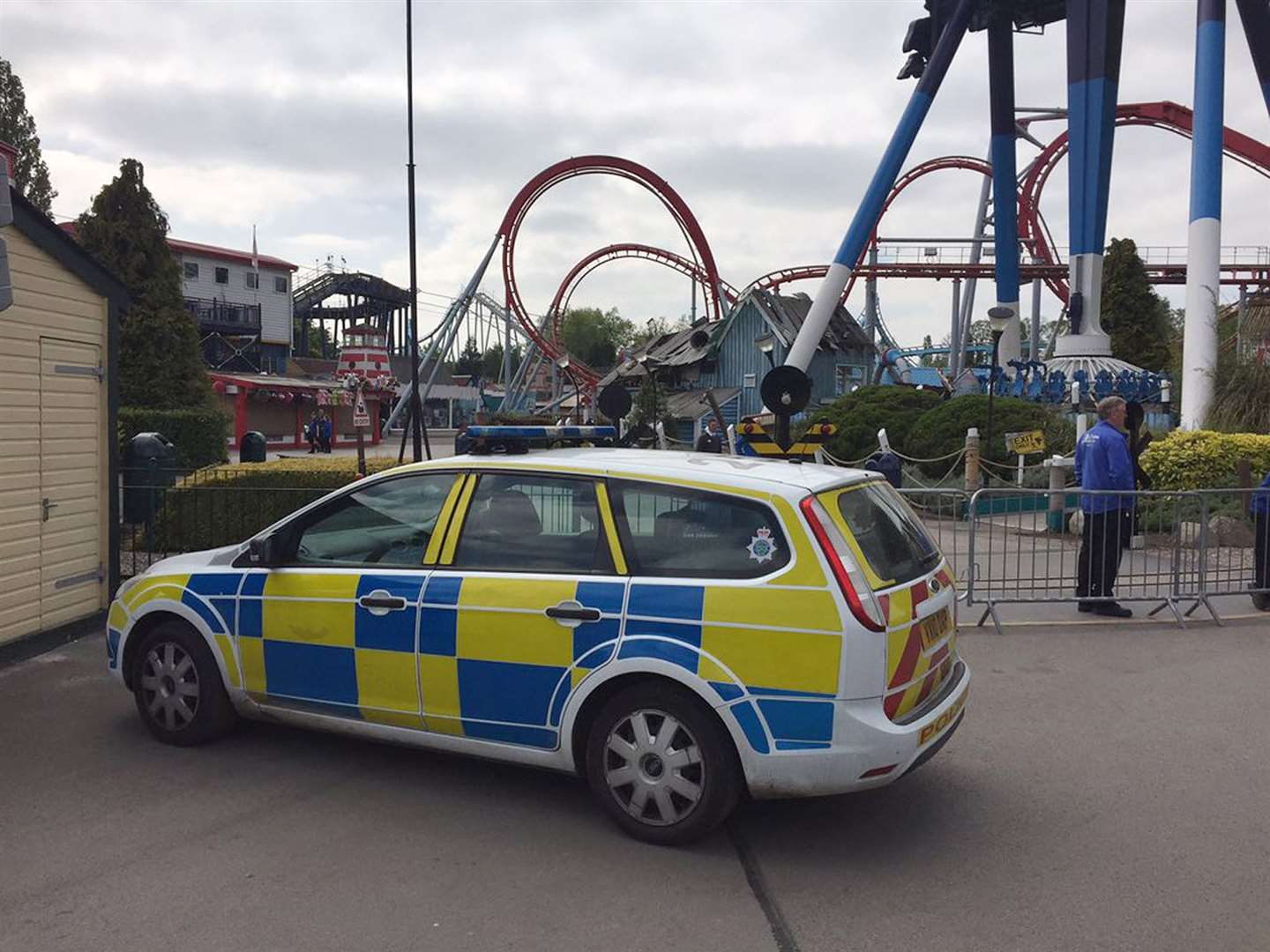 Police at the scene on the day of the tragedy (David Charles/PA)