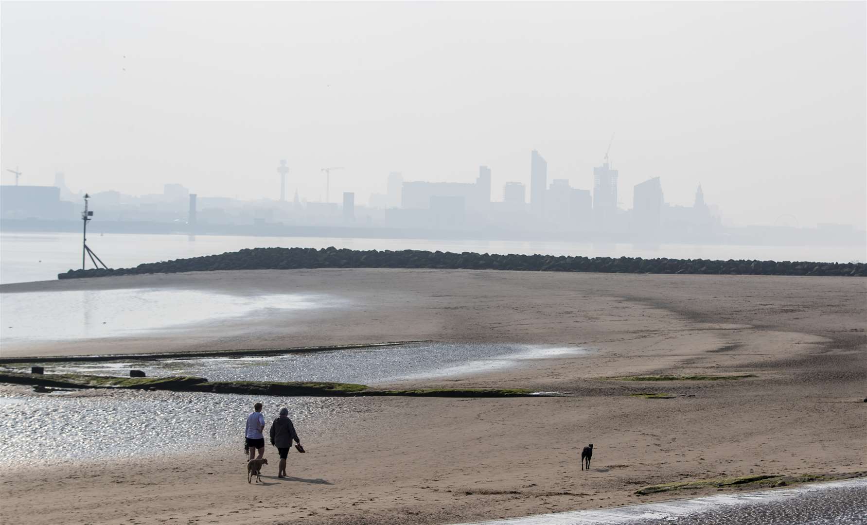 New Brighton Beach near Liverpool (Peter Byrne/PA