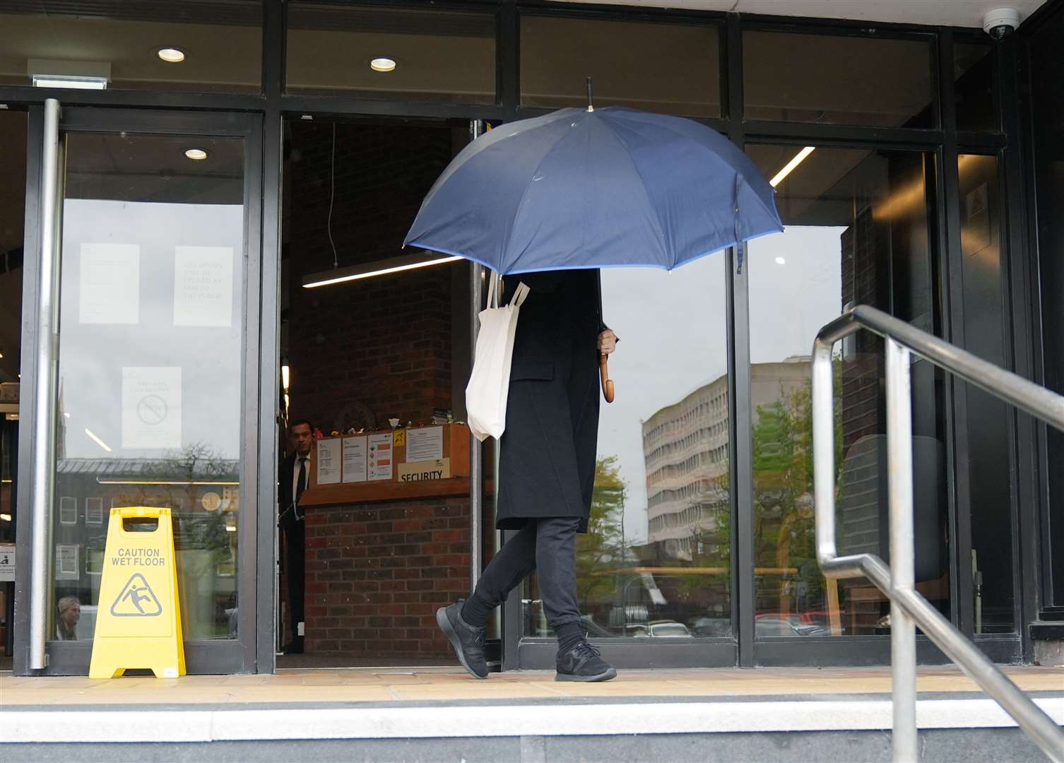 Mohammed Al Fayed’s daughter Camilla Fayed leaves Guildford Crown Court at an earlier hearing (Yui Mok/PA)