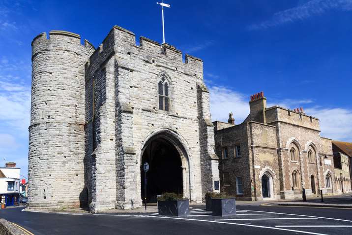 The 14th century Westgate Towers